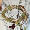 "Rotten grass is firefly"Green olive stone yellow crystal hand woven rope