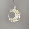 Crystal design, gemstone necklace, winding pendant, moon collarbone, sweater chain