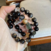 Natural Crystal Bracelet Green Hair Crystal Pixiu White Ace Second Grade Silver Shine Bracelet Atmospheric Original Design Bracelet