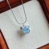 Handmade winding star sea blue treasure crystal necklace, beautiful and peaceful. Preferred Gift