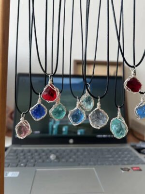 Handmade winding opal necklace blind box, randomly shipped