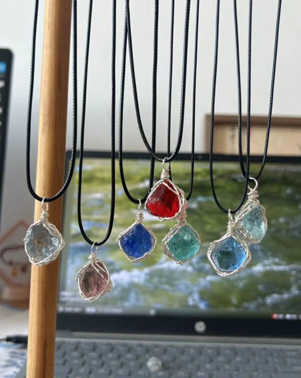 Handmade winding opal necklace blind box, randomly shipped