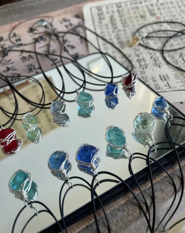 Handmade winding opal necklace blind box, randomly shipped