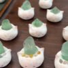 Green Fluorite Lovely crystal ornaments handmade from clay and natural crystals