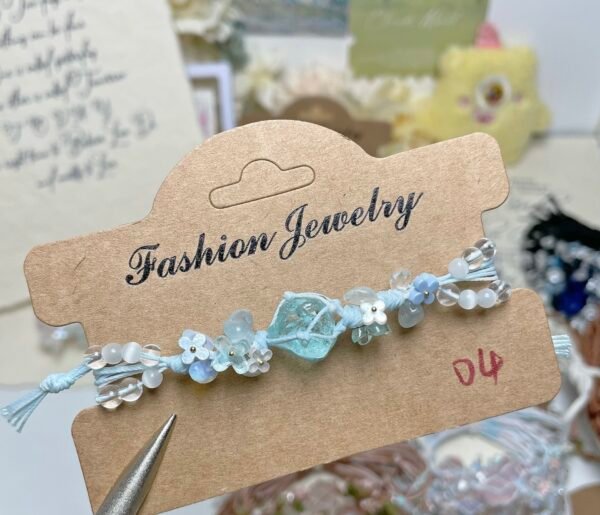 Sunny Crystal Braided Rope Bracelet