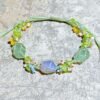 A woven bracelet full of spring atmosphere